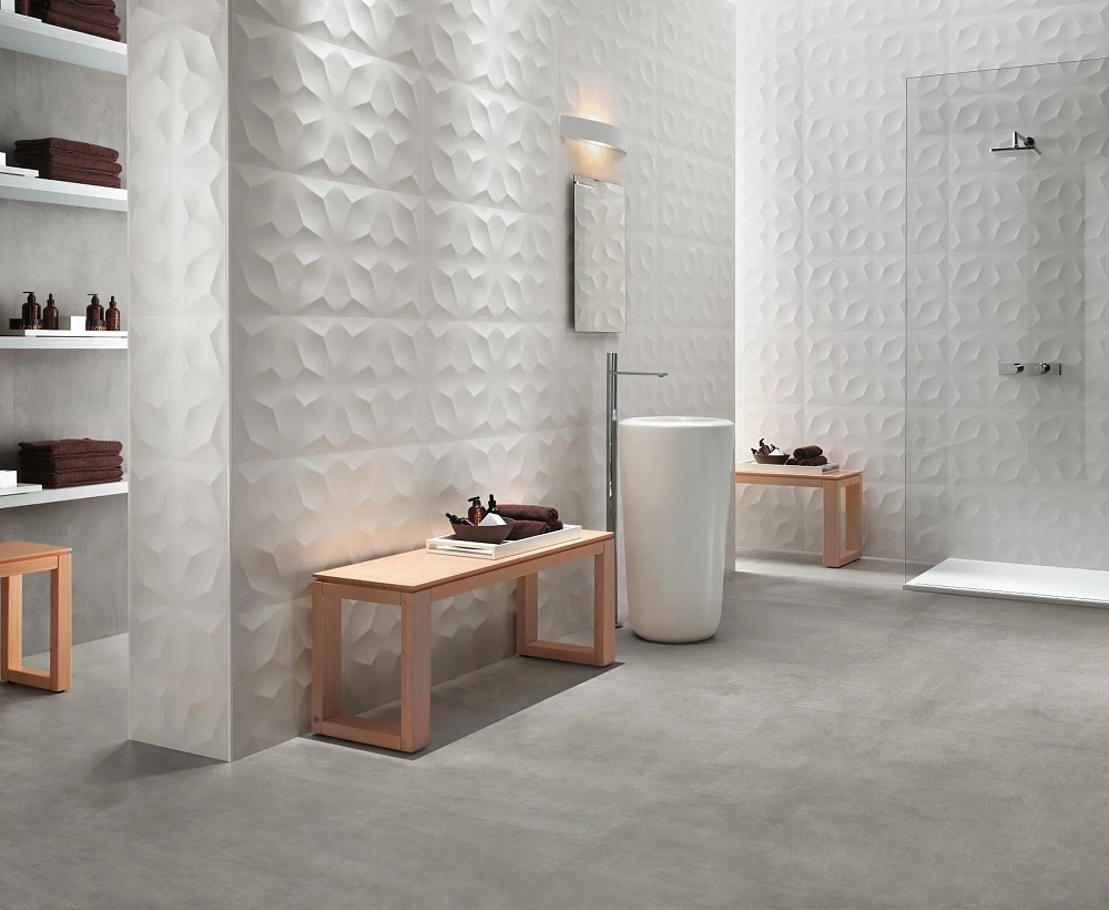 3D Wall Design | Diamond White