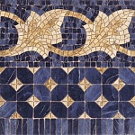 Бордюр Cenefa Midas Azul 43.5x43.5 от Vives Ceramica (Испания)-2