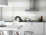 Настенная плитка Chevron White Left Matt 5.2x18.6 Equipe Ceramicas-7