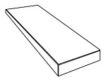 Угловая ступень PIETRA VIVA ANGOLARE ANTRACITE  NAT RET. SX левая (PF60012289) 32x120x4.5 от ABK Ceramiche (Италия)