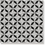 Керамогранит Via Appia Medix Negro 43.5x43.5 от Vives Ceramica (Испания)-2