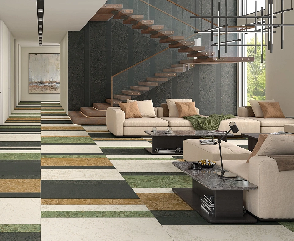 Black&Cream | Cream Dune - Black Night - Cream Beach - Brown Wash - Black Space - Green Giada