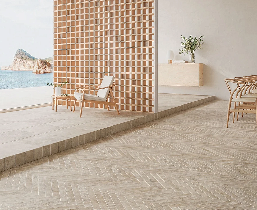 Cross Cut | Tuscan, S Tuscan, Xxl Tuscan - Reef Sand, Narrow Sand
