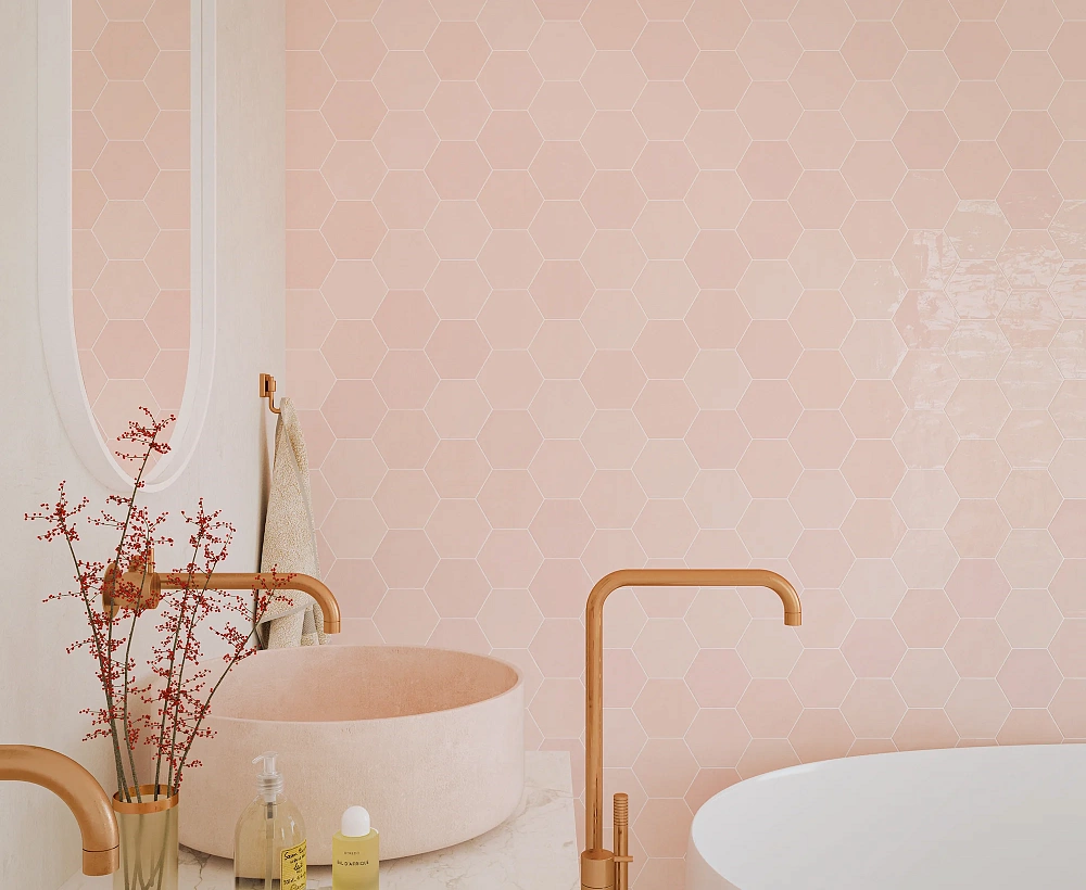 Zellige Hexa | Pink
