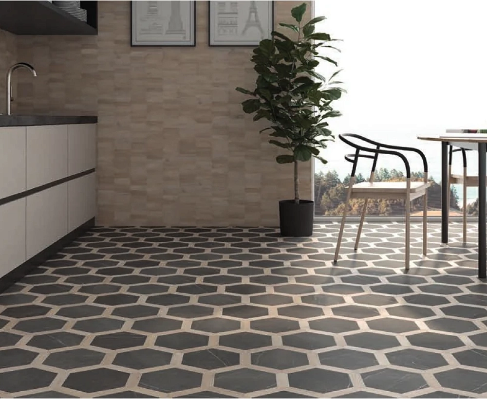Love Affairs | Petra Hexagon Charcoal - Contempo Mini Crayon Natural