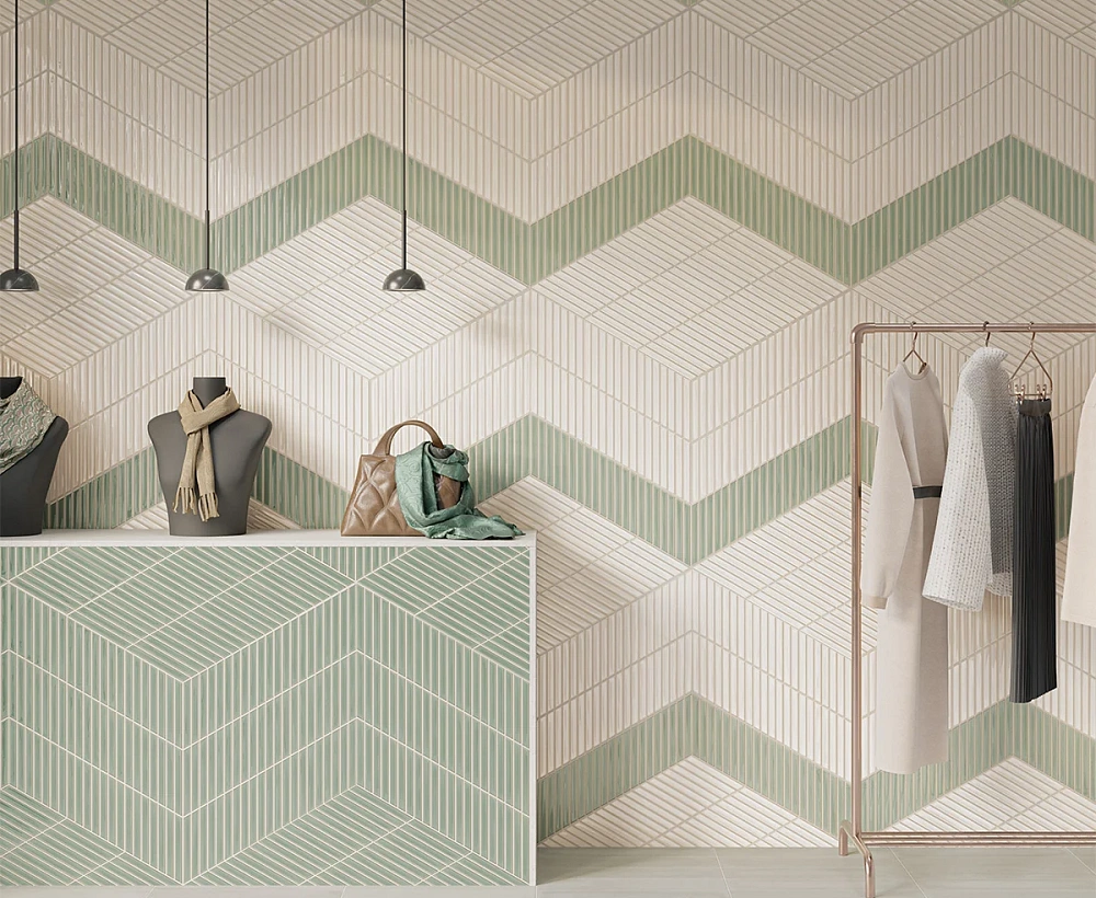 Spike Bars | B Deep White - B Deep White - A Fern - B Fern