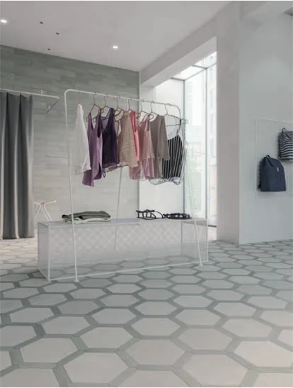 Love Affairs | Concrete Hexagon Light Grey - Concrete Mini Crayon Ash Grey