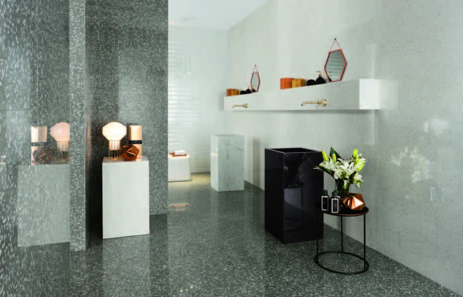 Marvel Gems | Terrazzo Grey - Terrazzo White
