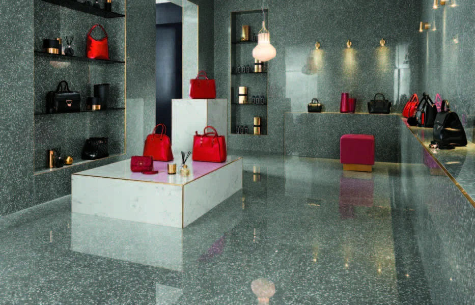 Marvel Gems | Terrazzo Grey - Terrazzo Black