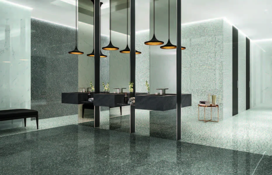 Marvel Gems | Palladiana Carrara - Terrazzo Grey - Marvel Stone Carrara Pure - Basaltina Volcano